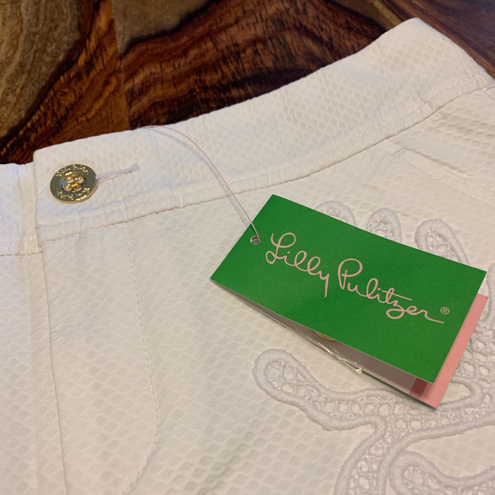 NWT Lilly Pulitzer Nicki Skort Resort White